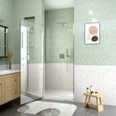 34" W x 72" H Semi-Frameless Circular Pivot Shower Door by HouseOfZazla