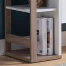 Modernize Kitchen Buffet Organizing Cabinet With 4 Shelves - White / Dark Taupe by Unique Piece Furniture