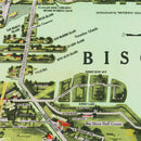 Vintage Map of Miami, Florida 1944