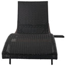 K&K 80'' Patio Wicker Chaise Lounge Chairs Set of 2 by HouseOfZazla