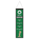 Boston Celtics 2024 NBA Champions 8" x 32" Wool Banner by Dynasty Sports & Framing