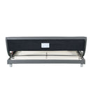 Queen Size Upholstered Platform Bed Frame with LED Lighting