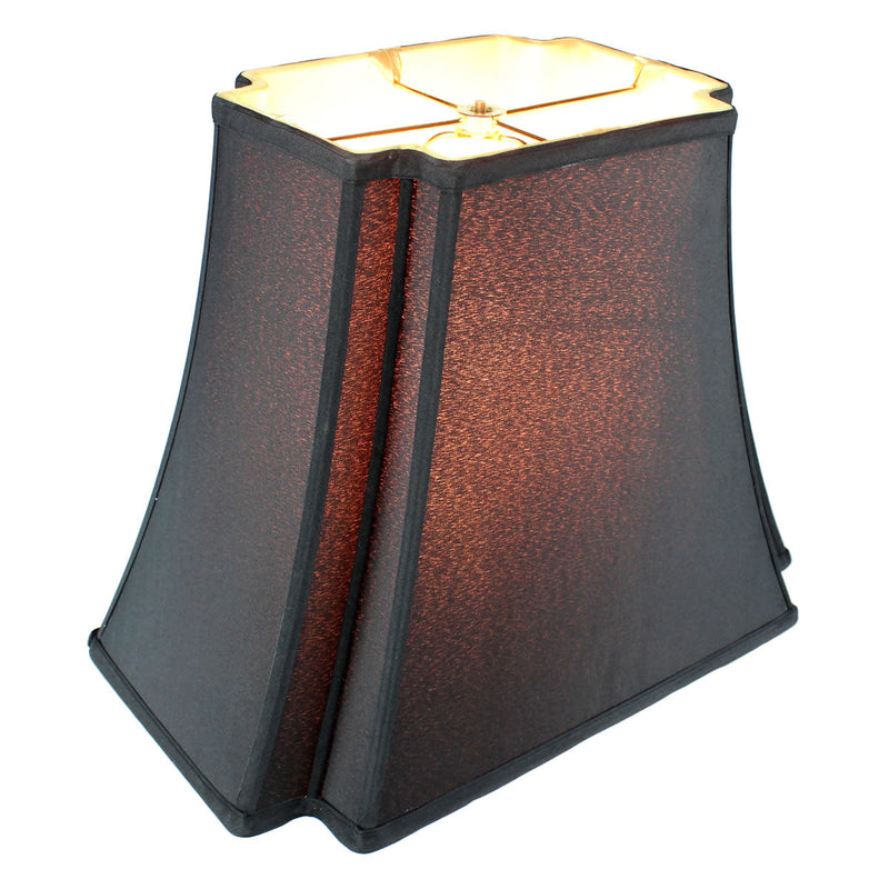 16"W x 13"H Black with Gold Liner Lampshade