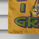 Mardi Gras and Saxaphone House Flag 28x40 Porch Sleeve Pole Decorative Outside Yard Banner Artwork Wall Hanging, Polyester