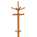 Cosman - 11 Hook Freestanding Coat Rack With Hanger - Brown