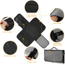 Portable Changing Pad Foldable Diaper Changing Pad Kit Waterproof Wipeable Changing Mat Stain Resistant Travel Changing Mat Bag