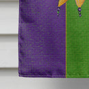 Jester Mardi Gras House Flag 28x40 Porch Sleeve Pole Decorative Outside Yard Banner Artwork Wall Hanging, Polyester