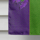 Mardi Gras with Feathers House Flag 28x40 Porch Sleeve Pole Decorative Outside Yard Banner Artwork Wall Hanging, Polyester