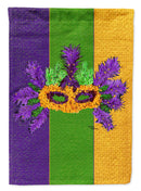 Mardi Gras with Feathers House Flag 28x40 Porch Sleeve Pole Decorative Outside Yard Banner Artwork Wall Hanging, Polyester
