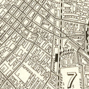 Vintage Map of Los Angeles, California 1908