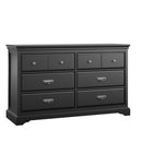 Bristol - 6 Drawer Dresser - Black by HouseOfZazla
