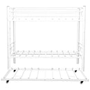 Bunk Bed For Kids, Convertible Frame With Ladders & Guardrail by HouseOfZazla