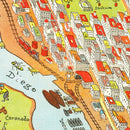 Vintage Map of San Diego, California 1928
