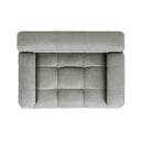 Marcel Upholstered Modern Pet Bed, Small to Medium Dog or Cat Uptown Gray Performance Velvet