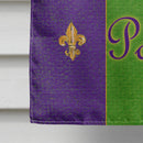 Mardi Gras Peace Faith and Justice House Flag 28x40 Porch Sleeve Pole Decorative Outside Yard Banner Artwork Wall Hanging, Polyester