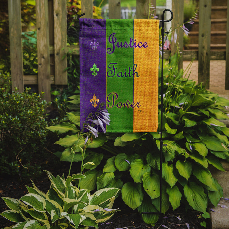 Mardi Gras Flag Garden Size