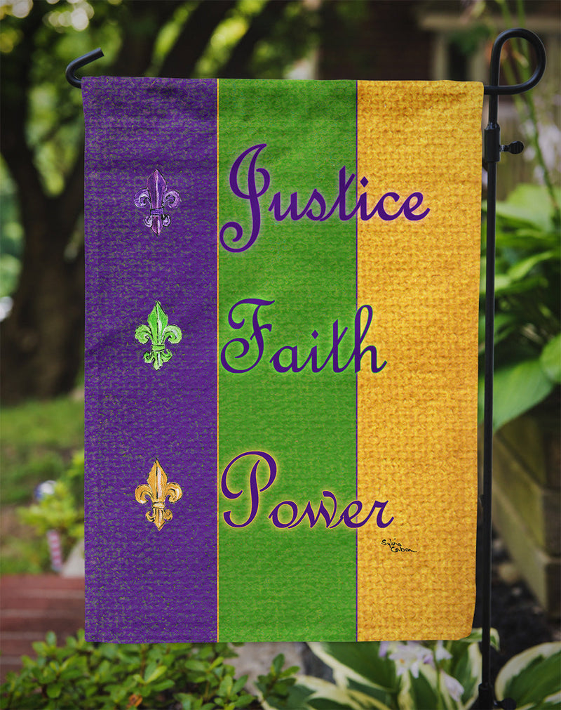 Mardi Gras Flag Garden Size