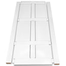 24" x 80" Paneled Wood Primed Standard Door Slab, DIY Unfinished Solid Wood Paneled Door, Interior Single Door Slab