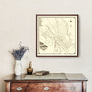 Vintage Map of San Jose, California 1872