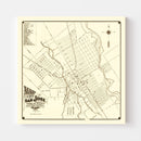 Vintage Map of San Jose, California 1872