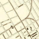 Vintage Map of San Jose, California 1872