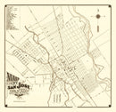 Vintage Map of San Jose, California 1872