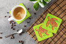 Turtle Foam Coasters Set of 4 Cup Coasters for Indoor Outdoor, Tabletop Protection, Anti Slip, Mouse pad Material