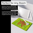 Turtle Memory Foam Kitchen Mat Machine Washable Anti-Fatigue Cushion Comfort Bath or Kitchen Rug