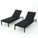Modern Chaise Lounge With Water Resistant Fabric Cushions by HouseOfZazla