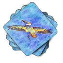 Pelican Foam Coasters Set of 4 Cup Coasters for Indoor Outdoor, Tabletop Protection, Anti Slip, Mouse pad Material