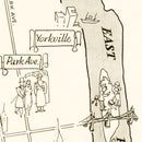 Vintage Map of Manhattan, New York 1935