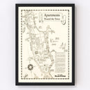 Vintage Map of Manhattan, New York 1935