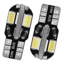 20Pcs T10 SMD5730 LED Light Bulbs 6000K Wedge Light Lamps Dome Map License Plate Car Interior Festoon Lights Kits