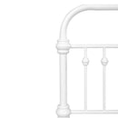 81.6" L X 59.6" W X 44.4"H Metal Bed Frame Full Size Standerd Bed Frame - WHITE