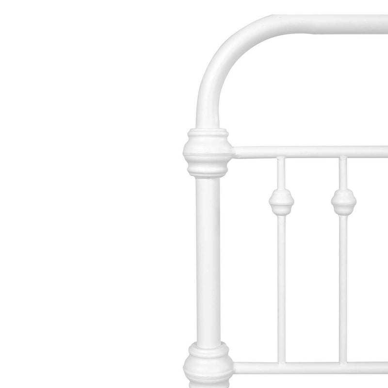 81.6" L X 59.6" W X 44.4"H Metal Bed Frame Full Size Standerd Bed Frame - WHITE