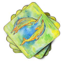 Dolphin Foam Coasters Set of 4 Cup Coasters for Indoor Outdoor, Tabletop Protection, Anti Slip, Mouse pad Material