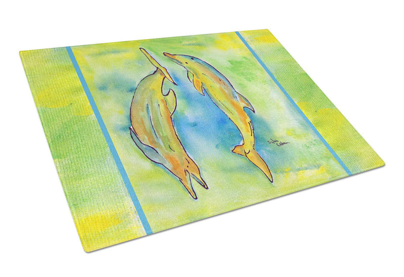 Dolphin  Glass Cutting Board Large