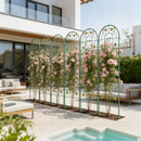 4 Pack Metal Garden Trellis 71" x 19.7" Rustproof Support by HouseOfZazla