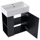 Modern Floating Bathroom Vanity With Ceramic Basin Perfect For Small Bathrooms by HouseOfZazla