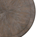 Round Dining Table With Pedestal Base - Natural / Rustic by HouseOfZazla