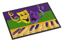 Mardi Gras Doormat Indoor Outdoor 24H X 36W Front Door Mat Rugs for Entryway, Non Slip Washable Low Pile,
