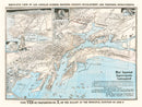 Vintage Map of Los Angeles Harbor, California 1923