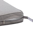 3 Pieces Outdoor Swivel Rocker Patio Chairs, 360 Degree Rocking Patio Conversation Set with Thickened Cushions and Glass Coffee Table for Backyard, Grey