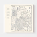 Vintage Map of Phoenix, Arizona 1920