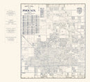 Vintage Map of Phoenix, Arizona 1920