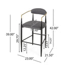Upholstered Bar Stools With Backs For Kitchen Island (Set of 2) by HouseOfZazla