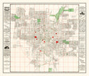 Vintage Map of San Antonio, Texas 1895