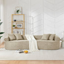 4 Seater Curved Cloud Sectional Sofa by HouseOfZazla