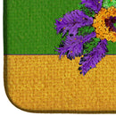 Mardi Gras Dish Drying Mat Absorbent Dish Drying Mat Pad for Kitchen Counter Dish Drainer Mat for Countertop, 14 x 21", Multicolor