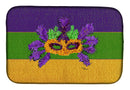 Mardi Gras Dish Drying Mat Absorbent Dish Drying Mat Pad for Kitchen Counter Dish Drainer Mat for Countertop, 14 x 21", Multicolor
